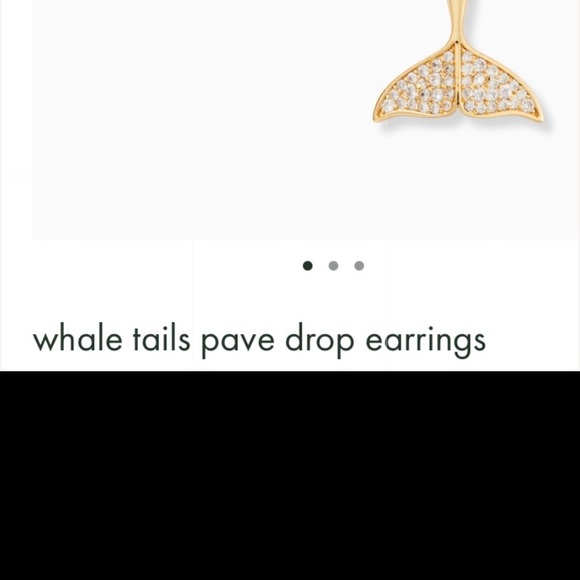 NWT Kate Spade Pave Whale Tails Drop Earri… - Picture 4 of 5
